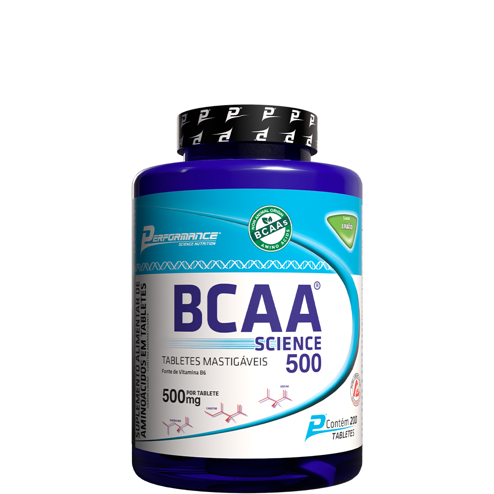 BCAA Science 500® Tablete Mastigável - 200 Tabs.