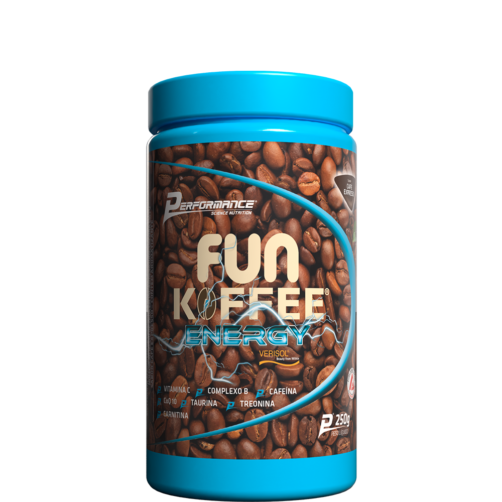 Fun Koffee Energy em Pó 250g - Café com Peptídeos Bioativos de Colágeno Hidrolisado Verisol