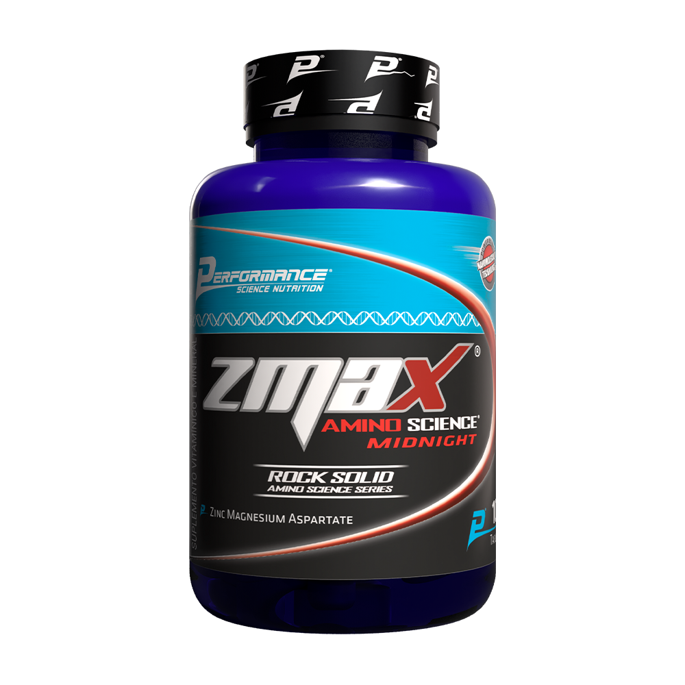 Zinco Magnésio Aspartato (ZMA) - Zmax Midnight 100 Tabletes Zinco Magnésio Aspartato (ZMA) - Zmax Midnight 100 Tabletes