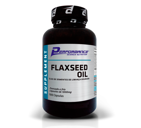 Flaxseed Oil 1000mg Óleo de Semente de Linhaça Dourada - 100 Cápsulas-0