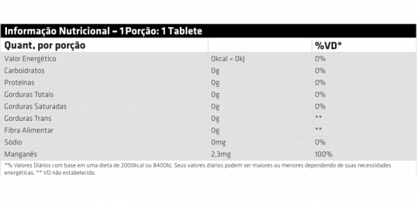Manganês Quelato - 100 tabletes