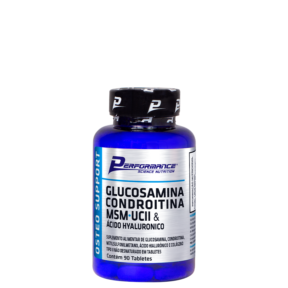 Glucosamina Condroitina MSM + UCII & Ácido Hialurônico - 90 Tabletes