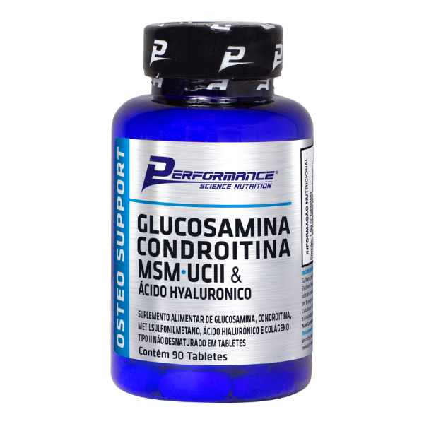 Glucosamina Condroitina MSM + UCII & Ácido Hialurônico - 90 Tabletes
