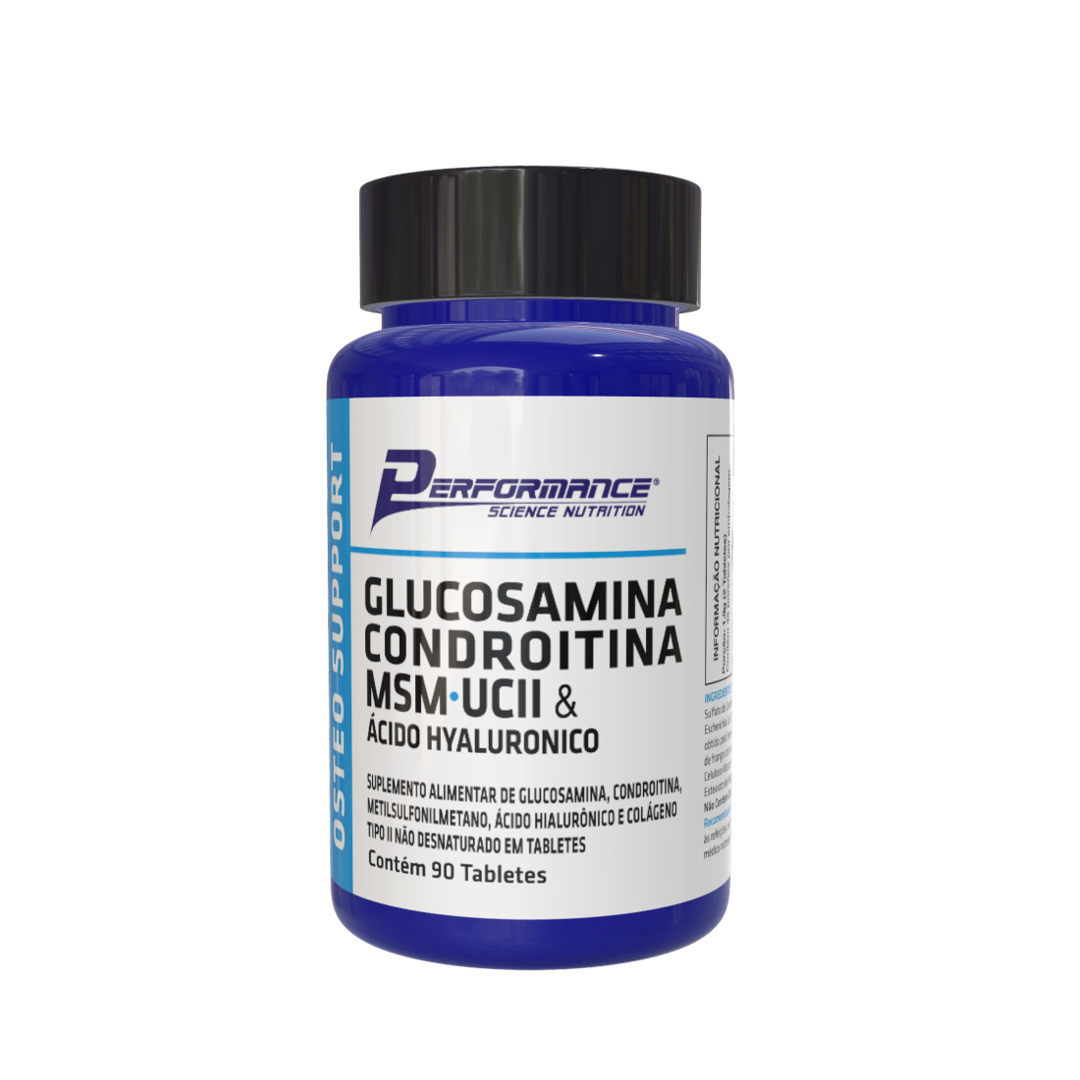 Glucosamina Condroitina MSM + UCII & Ácido Hialurônico - 90 Tabletes