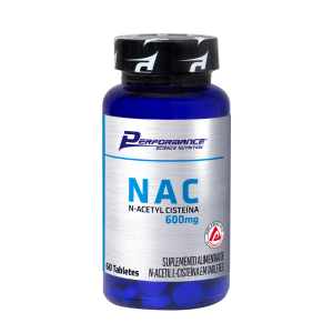 NAC N-Acetyl Cisteína 600mg em Tabletes - 60 Tabs.