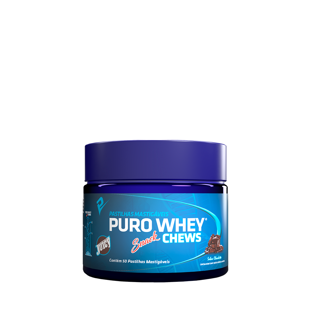 Puro Whey Chews Snack Mastigável Pastilha - Whey Mastigável 50 Tabletes